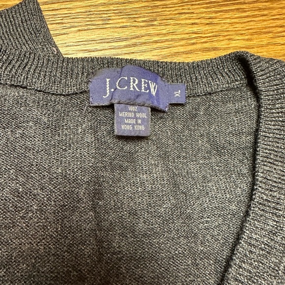 J Crew Grey sweater.   Size XL. - Picture 2 of 2